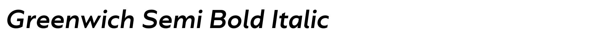 Greenwich Semi Bold Italic image